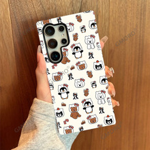 适用于苹果15promax手机壳三星S25菲林满屏小熊新品S22ultra双层