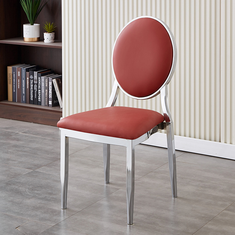 Mesa y silla de comedor multifuncional moderna simple boda gran reunión banquete silla de respaldo mesa y silla de comedor de hotel familiar