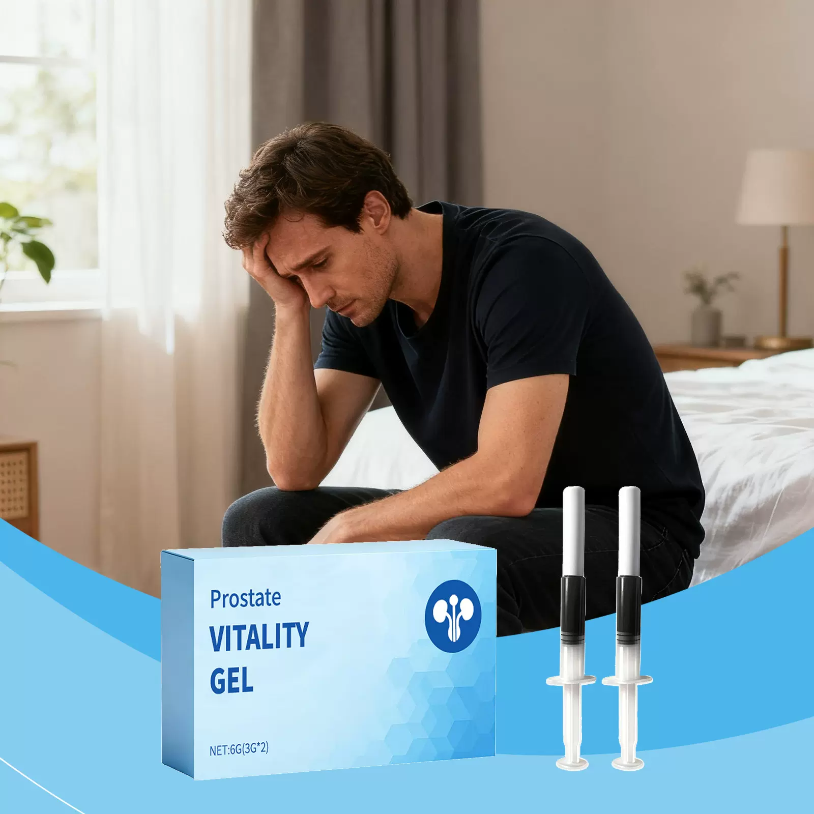 男士护理凝胶 舒适清爽易吸收温和按摩护理身体日常便捷滋润凝胶