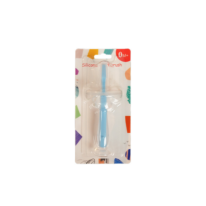 Inglés Tarjeta de entrenamiento del bebé de silicona tridimensional de mama cepillo de dientes de pie de succión cepillo de dientes de silicona recubrimiento de lengua cepillo suave image 6
