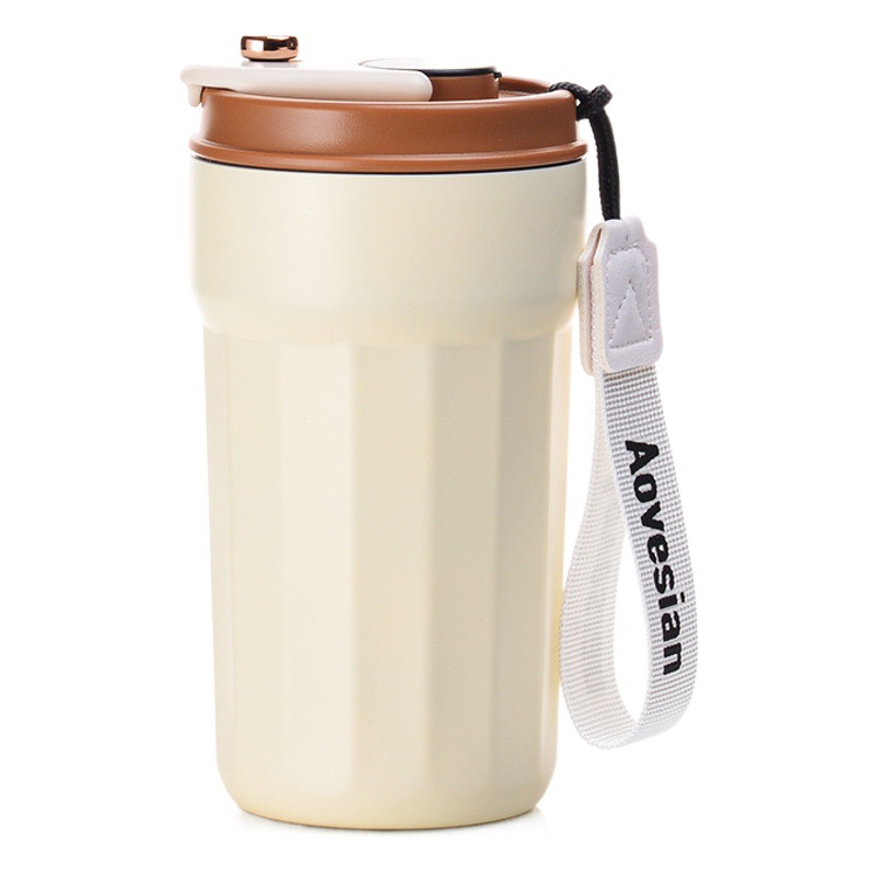 316 taza de vacío de acero inoxidable revestimiento de cerámica taza de café taza de agua de alto aspecto taza portátil inteligente regalo personalización