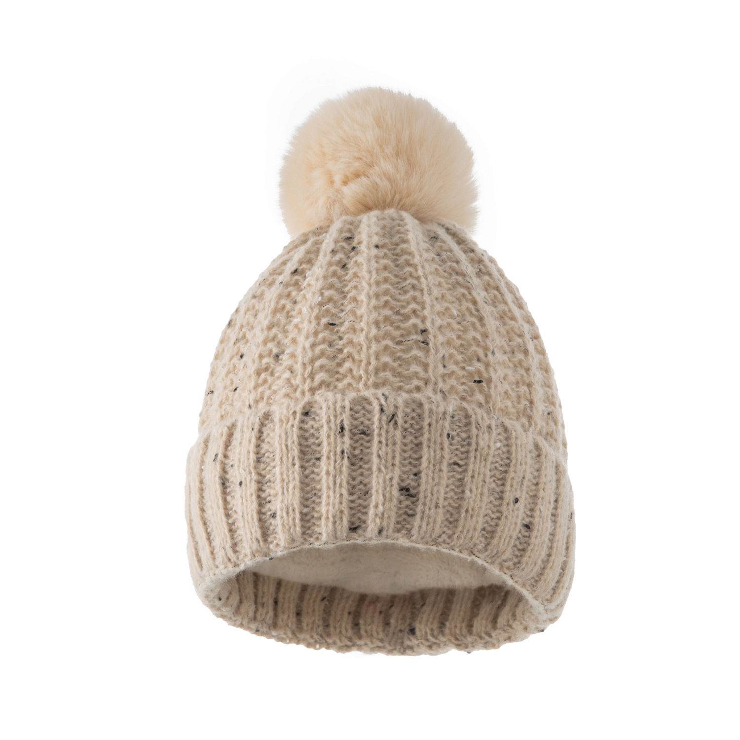 Women's Simple Style Solid Color Pom Poms Wool Cap display picture 4