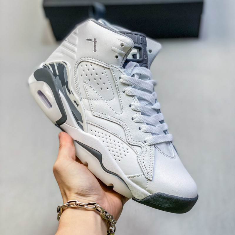 Comercio exterior J puro original Pumpman MVP zapatos de baloncesto para hombres zapatos deportivos casuales para mujeres AJ6 con suela gruesa almohadilla de aire zapatos de moda
