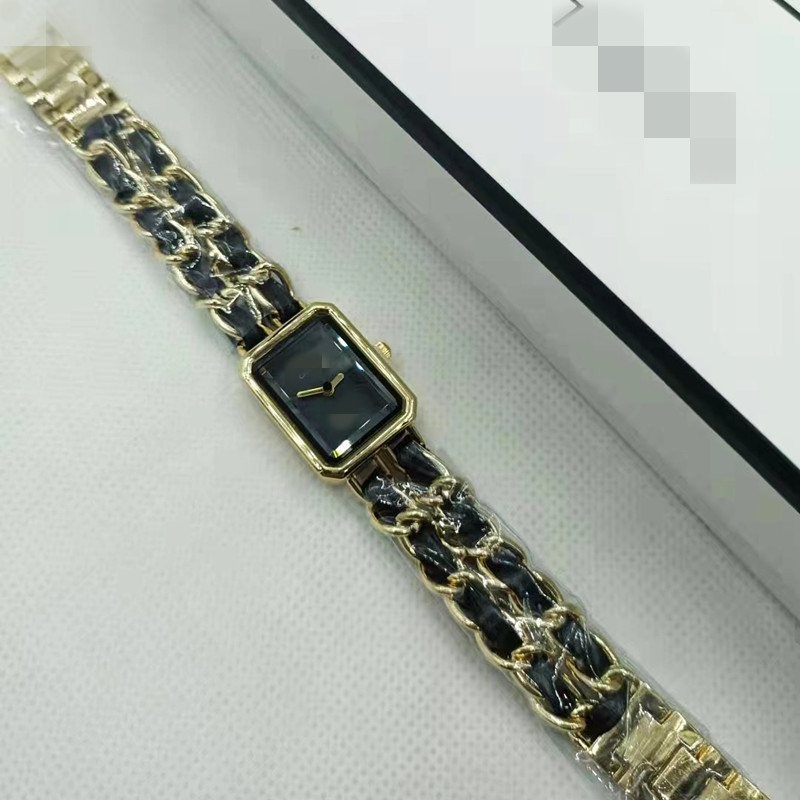Nuovo orologio da donna di lusso Xiangjia con cinturino intrecciato a catena quadrata_voghion.com