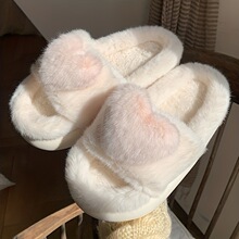 T 14811 3D heart warm home slippers ���w���ı�ů���Ͽ羳