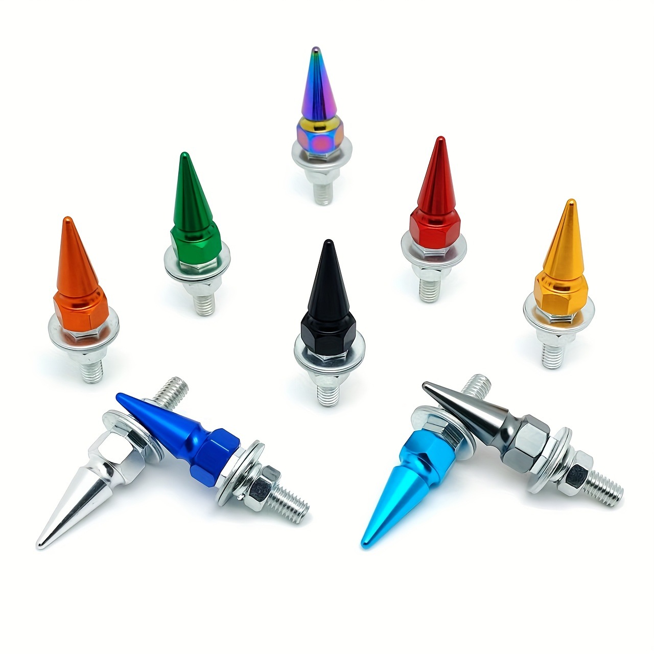 New Screws Hexagonal Pointed Series M6 Thread Universal For All Car Models License Plate Frame Cross-Border_voghion.com