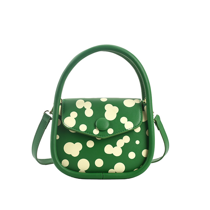 Women's Small Pu Leather Round Dots Streetwear Magnetic Buckle Handbag Crossbody Bag display picture 14