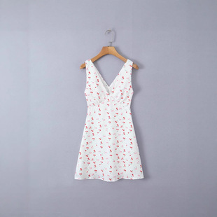 ��ʽ����ӡ��V�I�����B��ȹ������Ů����@�ȼٟo�䱳��A�Ӷ�ȹ��