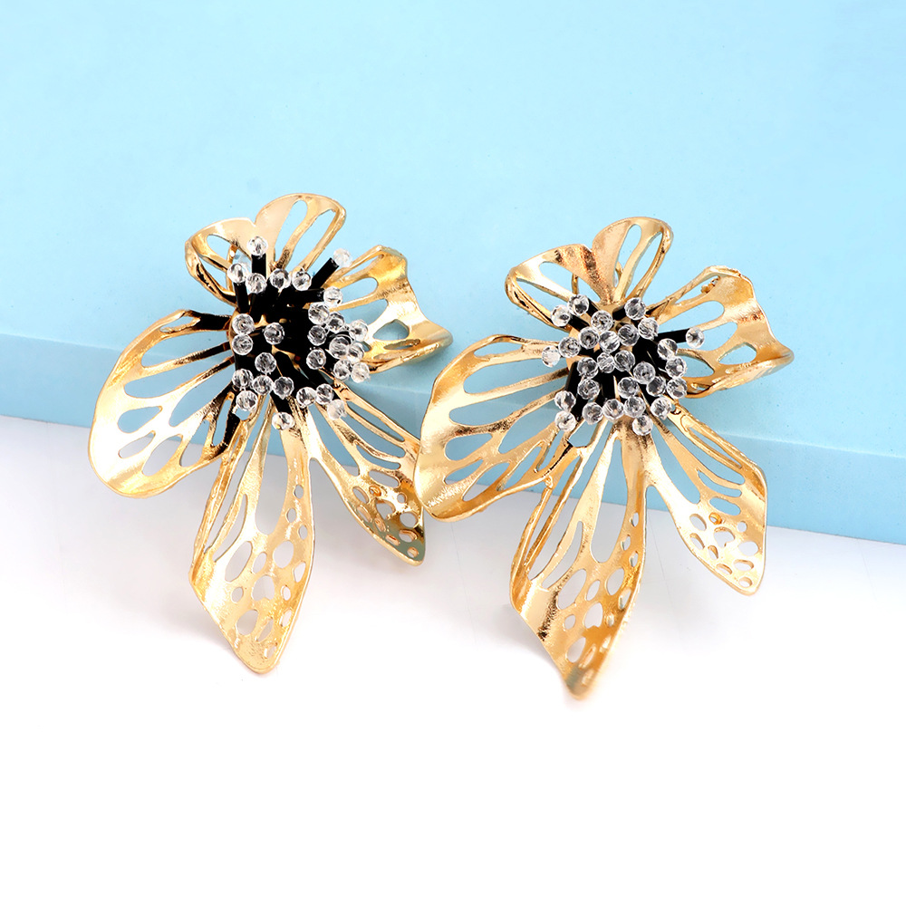 Fashion Flower Alloy Plating Womenu0027S Ear Studs 1 Pair