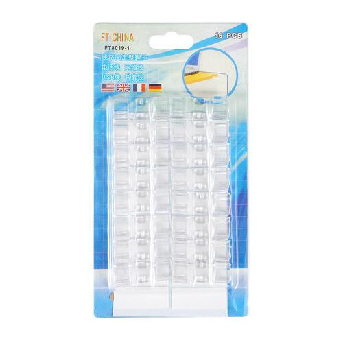 Cable organizer [upgraded strong adhesive backing] wire fixing buckle, nail-free, traceless cable card organization, cable routing clip, network cable card
