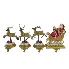 クリスマス暖炉装飾装飾品ガーランドクリスマスストッキングフック金属サンタヘラジカフッククリスマスフック