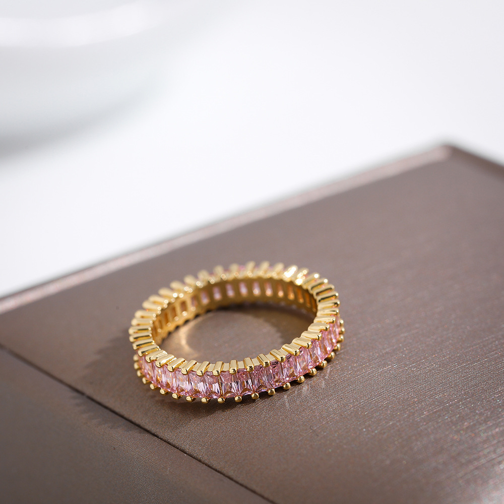 new personalized closed square diamond ring fashion alloy ring accessories