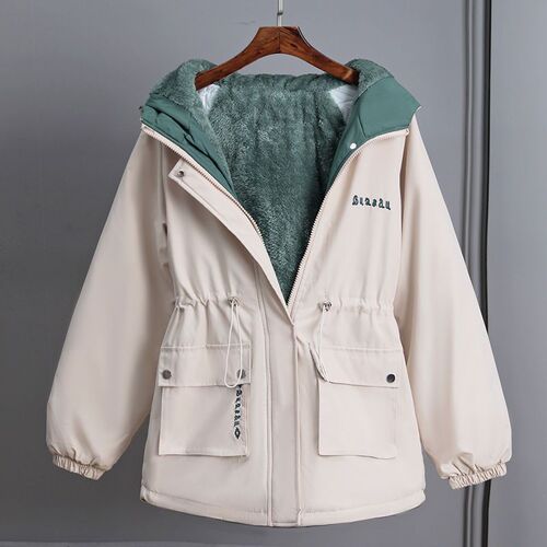 Insulated and thickened trench coat for autumn and winter 2025, new women's casual fashion small size stormproof coat and cotton-padded jacket