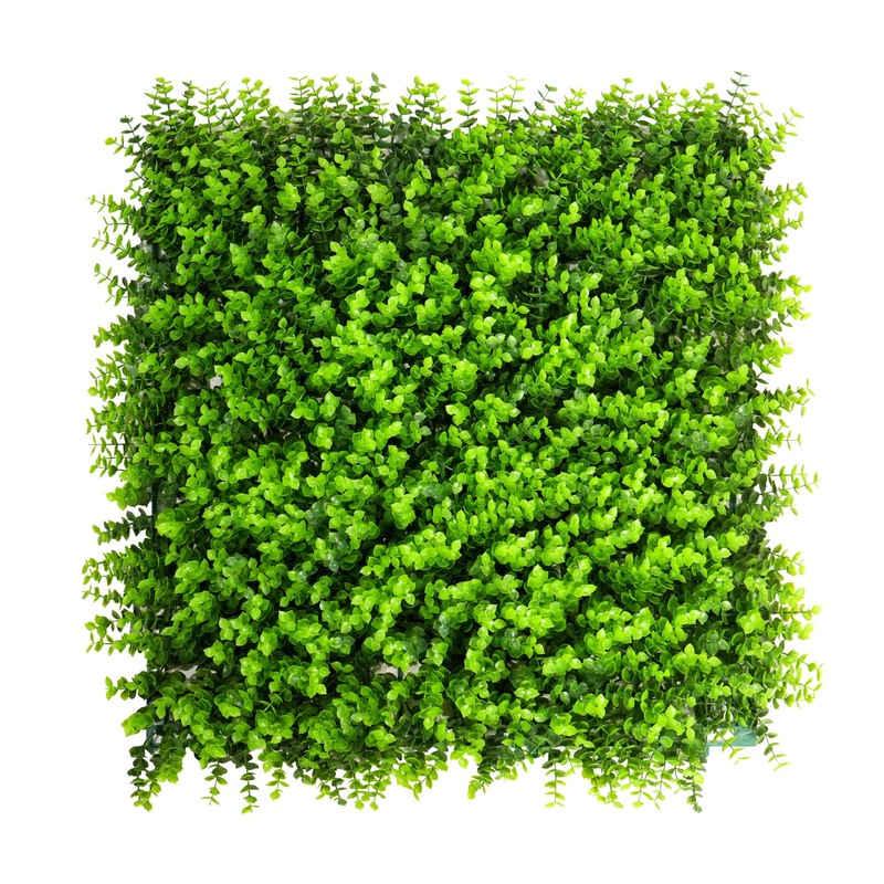 跨境热卖仿真植物墙造景装饰假花墙尤加利米兰装饰植物绿叶背景墙|undefined
