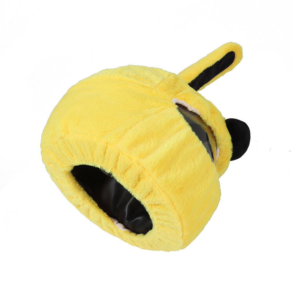 2024 cycling warm helmet cap fried street motorcycle plush helmet cover motorcycle helmet cartoon protective cover