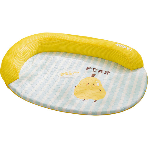 Hippie dog spring and summer pet nest L-shaped fruit cool quilted latex mat small dog bed breathable cat nest kennel
