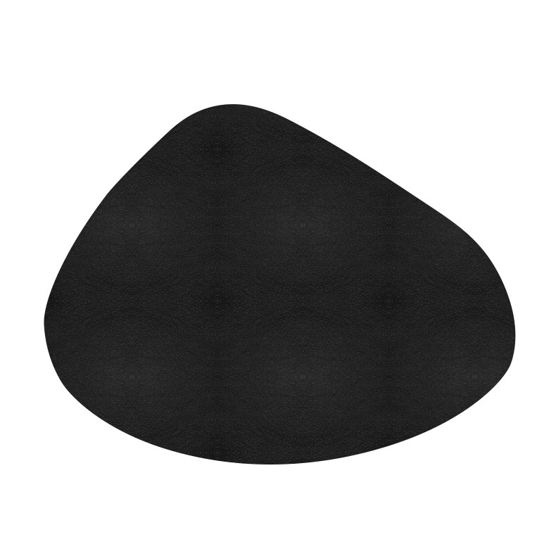 Coaster de cuero pvc aislamiento térmico antideslizante estera de comedor casa estera decorativa redonda forma de gota cuadrada se puede fijar forma