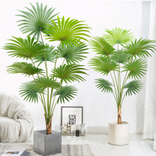 北欧大型仿真绿植加州蒲葵装饰盆栽客厅假植物扇葵树摆件简约风格
