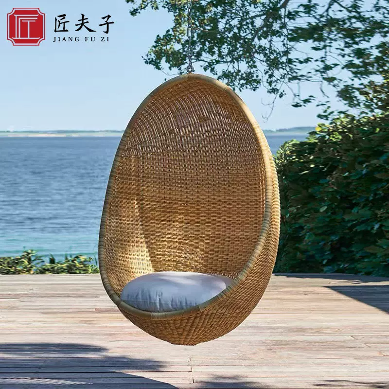 ins鸟巢吊篮藤椅庭院秋千悬挂休闲吊椅蛋形单人户外室内阳台民宿