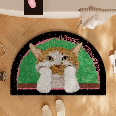 Non-Slip Bathroom Floor Mat Bathroom | Avtomobil döşəmə paspasları - kitten-7-bathroom-mat-4060cm-diatom-mudabsorbent-and-quick-drying