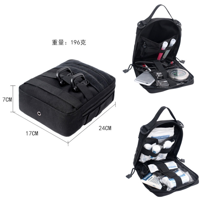 Outdoor Satchel Medical Kit First Aid Kit Molle Accessory Bag Edc Multi-Function Tool Sundry Storage Waist Bag