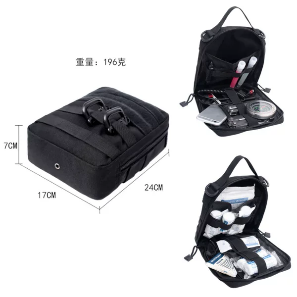 Outdoor Satchel Medical Kit First Aid Kit Molle Accessory Bag Edc Multi-Function Tool Sundry Storage Waist Bag