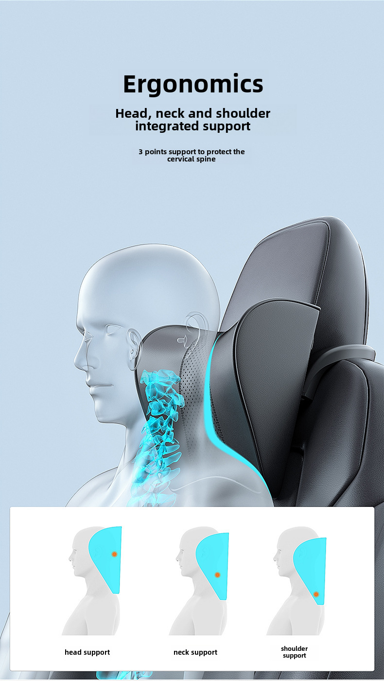 Car headrest mechanical adjustment neck protection ModelY3 headrest suitable for tesla tesla car seat back cushion_voghion.com