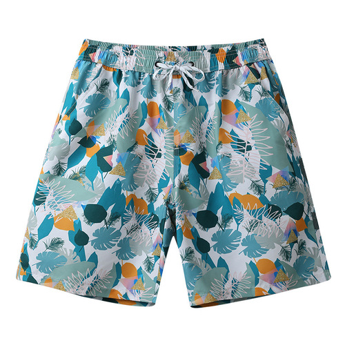 Hot spring swimsuit women's three-piece conservative slimming beach honeymoon vacation men's beach pants couple swimming suit