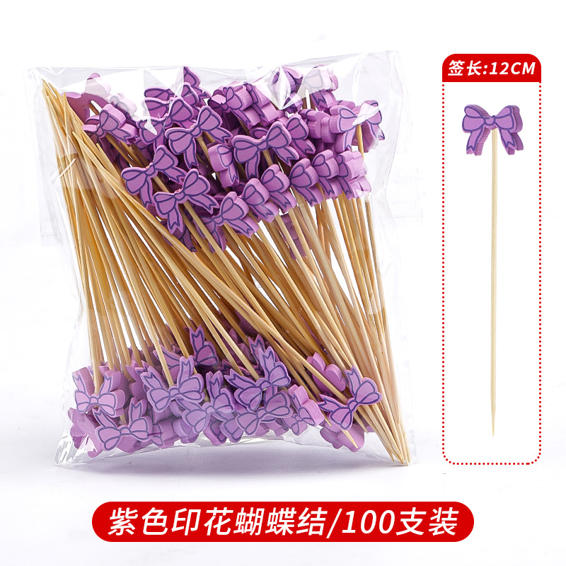 Palillos Creativos de Bambú para Fruta Decorativos para Cócteles y Sándwiches image 138