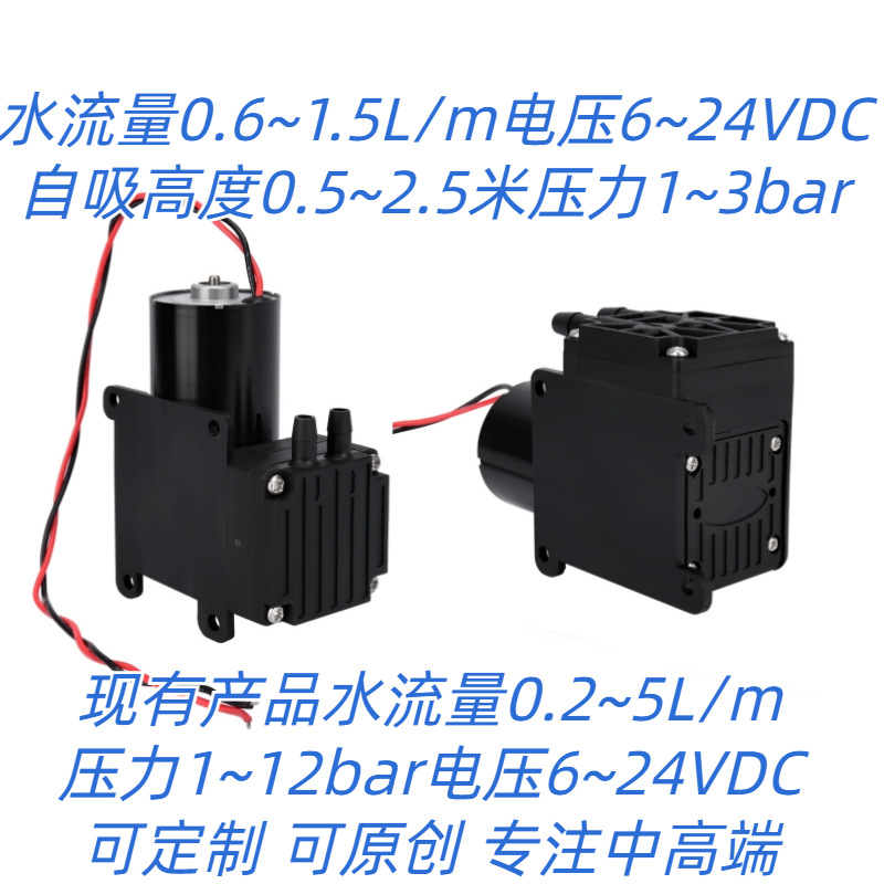 微型水泵厂家直销  1L 1.5L 1.7L 微型无刷水泵自吸水泵高隔膜水6