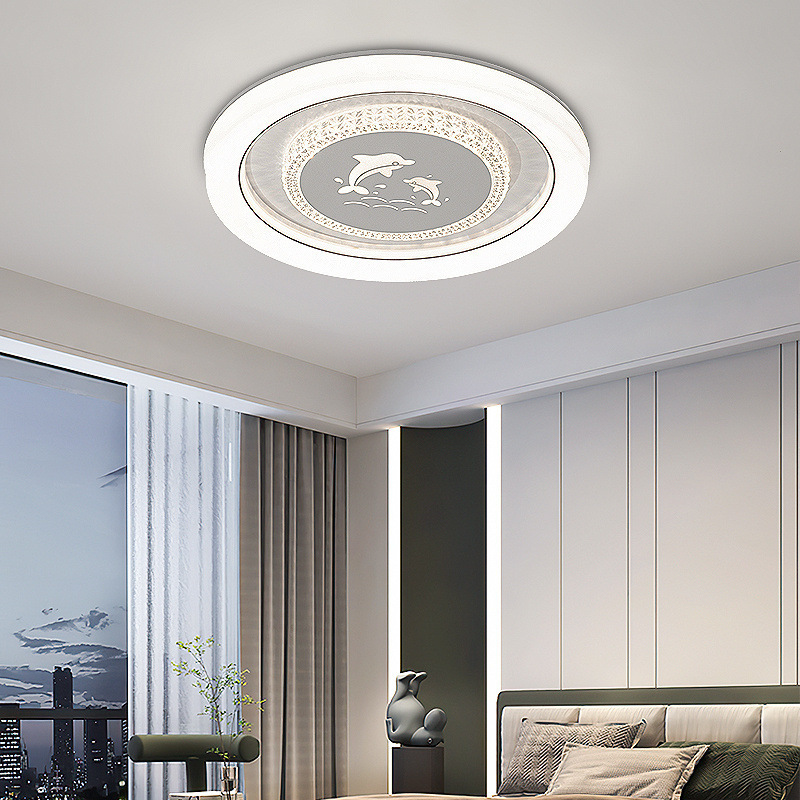 LED 音声専用ランプ 2025 ランプコレクション家庭用中山ラウンド寝室長方形ルームシンプルなランプ|undefined