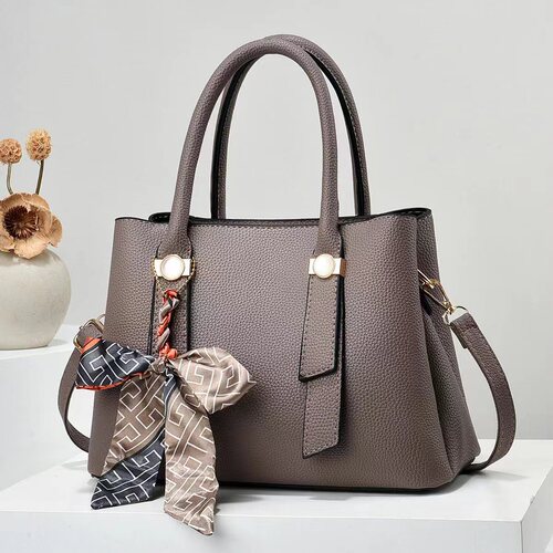 Ladies Handbag  New Trend Top Handle Bag Fashion Commute Versatile Shoulder Crossbody Gift for Mom Solid Color Women's Bag