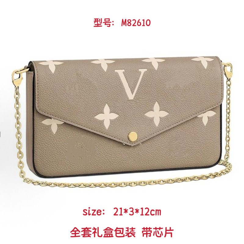 New Shoulder Bag, Genuine Leather Embossed Crossbody Bag, Three-In-One Envelope Bag, Commuter Trendy Small Square Bag, High-End Donkey Bag