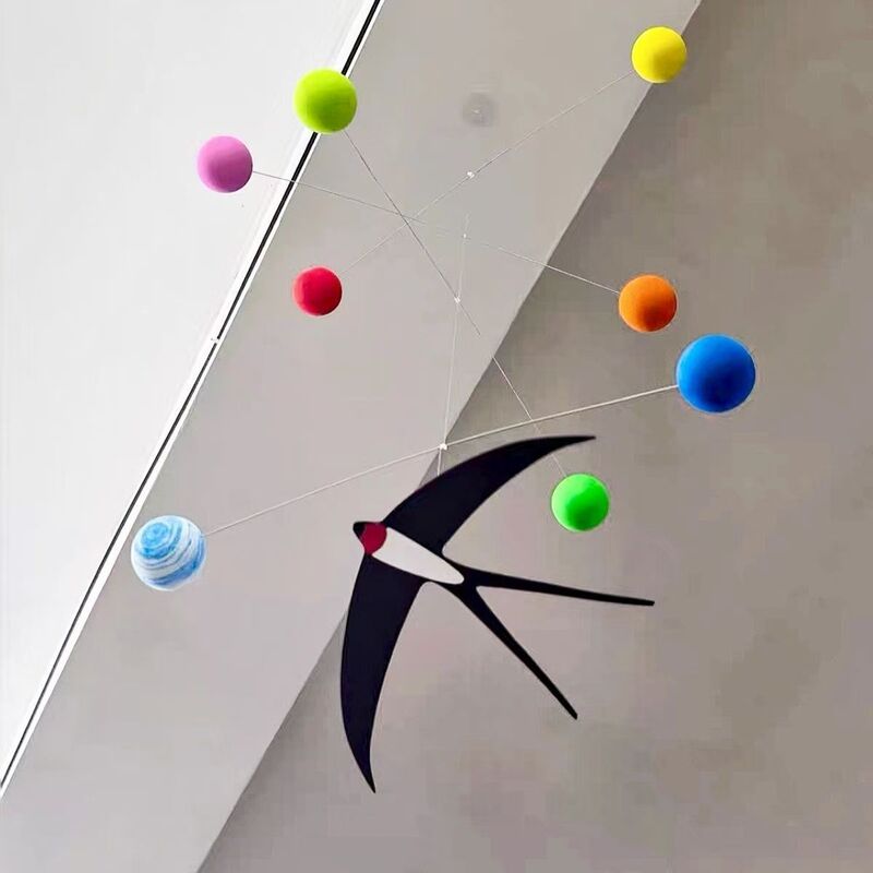 Swallow balance ball ins Montessori bed bell early education educational DIY creative air hanging decoration for children's room and kindergarten