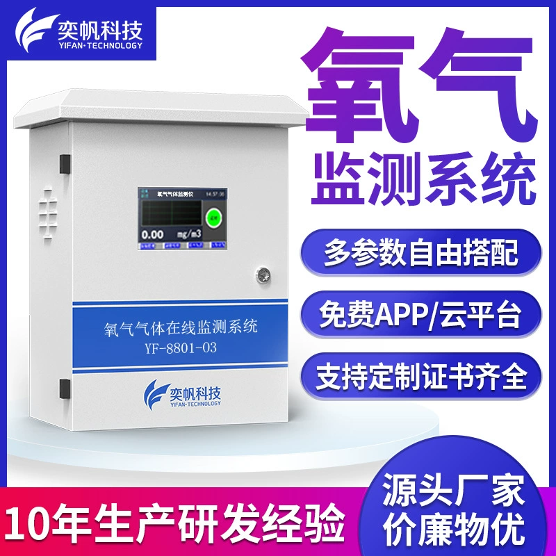 Промышленный детектор кислорода Yifan: онлайн-мониторинг содержания кислорода, сигнализация, измерение концентрации токсичного кислорода