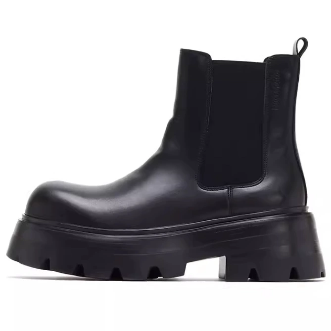 Британские кожаные сапоги челси короткие сапоги мужские ножки ботинки Martin