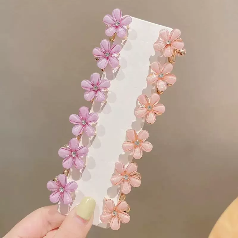 Горный чай, летний крабовый заколок, изящные челки, маленькие заколки, аксессуар для волос