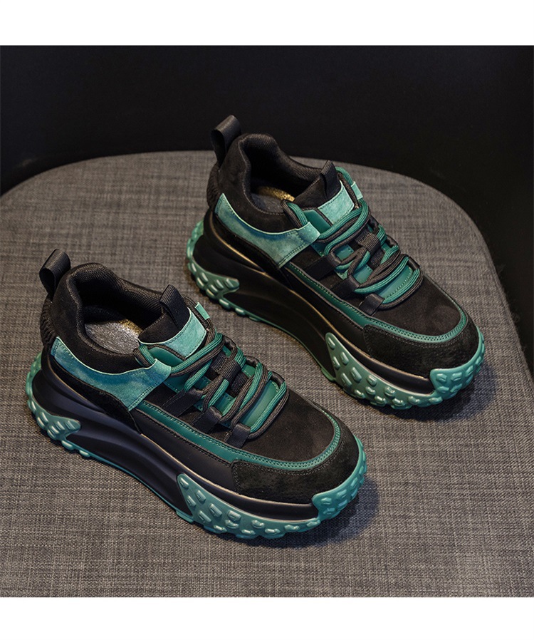 Fleece-lined Full-leather Dad For Women, 2026 Winter New Model, Thick-soled Sneakers, Casual, Fashionable, Versatile_vogvips.com