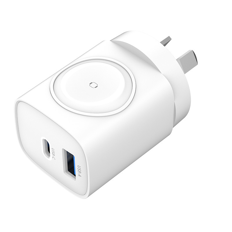 Apple Watch ワイヤレス充電、携帯電話、タブレット、ヘッドセット、ミニ急速充電に適した国境を越えた多機能窒化ガリウム充電器|undefined