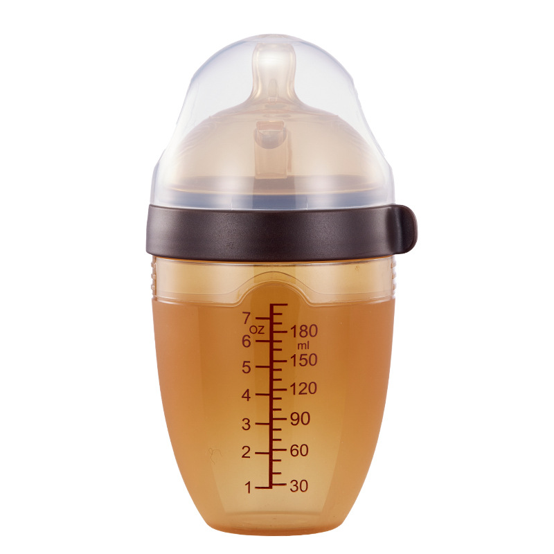 Leche materna, biberón de silicona completo, artefacto de destete de nano plata, biberón anti-flatulencia para bebés 210 ml