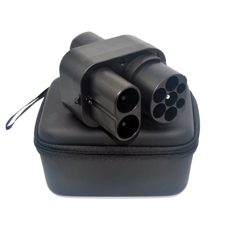 CCS2特斯拉转接头超充直流快充转换头TPC台湾美式旧款tesla V2V3