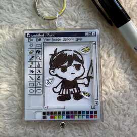 亚马逊新品 Retro Paint Shaker Keychain 涂装摇摆钥匙扣背包挂