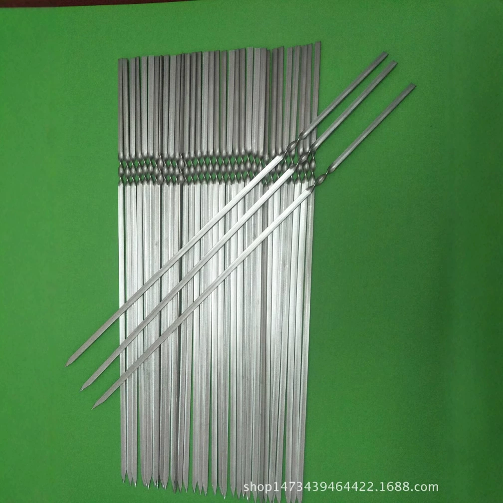 Оптовые шампуры для барбекю из нержавеющей стали, иглы для барбекю, шампуры для мяса из железа, инструменты для барбекю