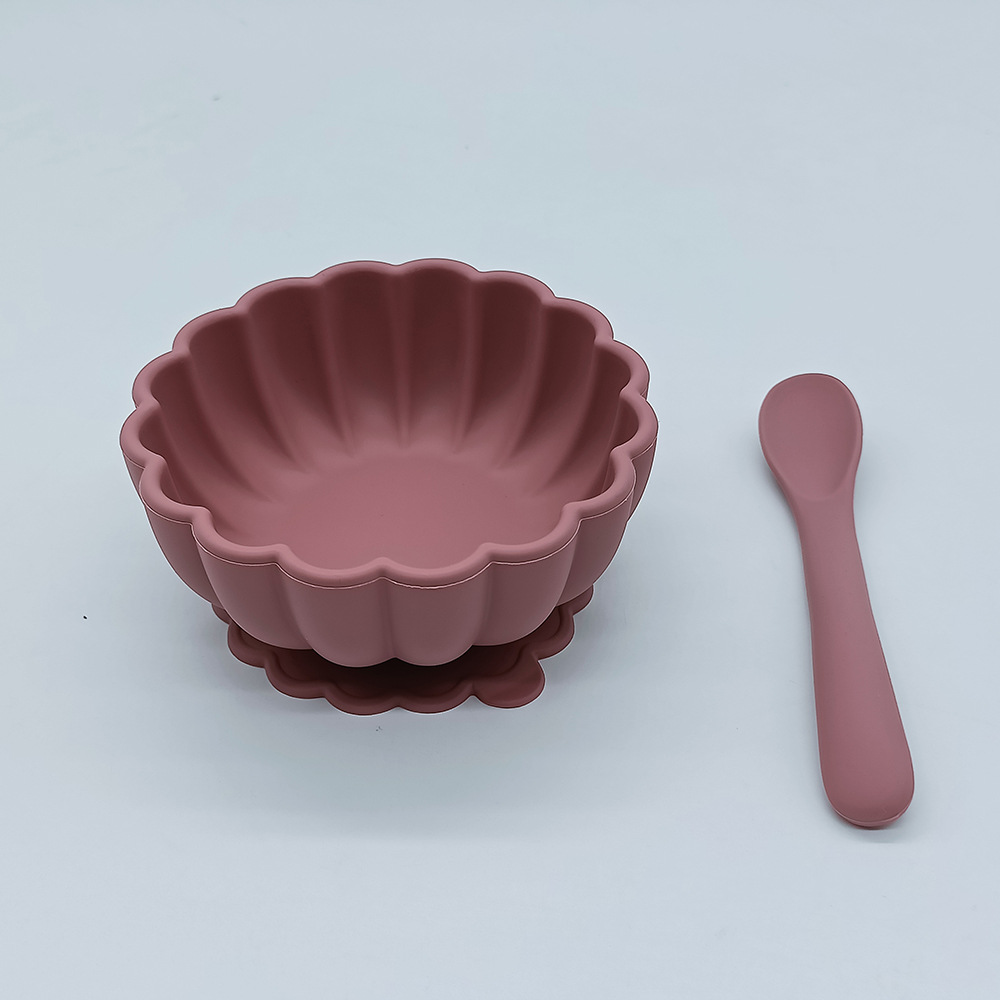 婴幼儿防摔南瓜碗花瓣形