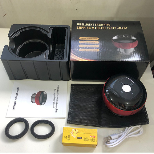 Electric Cupping Device Portable Vacuum Sha Suction Machine Wireless Charging High Suction Hot Compress Operator's Acupoint Scraping Device