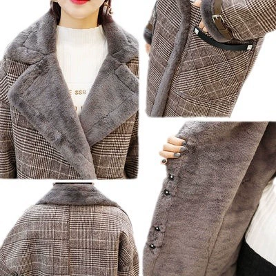 Woolen coat, demi-season long warm jacket