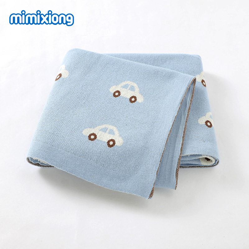 Ins venta caliente 2020 manta para bebé manta jacquard de punto para coche manta a prueba de viento para bebé