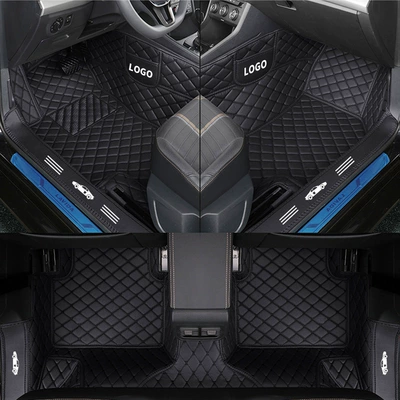 Mats, Wear-resistant and Fully Surrounded | Ayaqaltılar (Kovriklər) - heightened-side-of-threshold-bag-black-and-black-single-layer