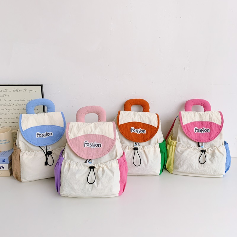 Mochila coreana de gran capacidad para niños y niñas, mochila de ocio ligera para estudiantes de escuela primaria, nueva mochila de cuerda para niños.