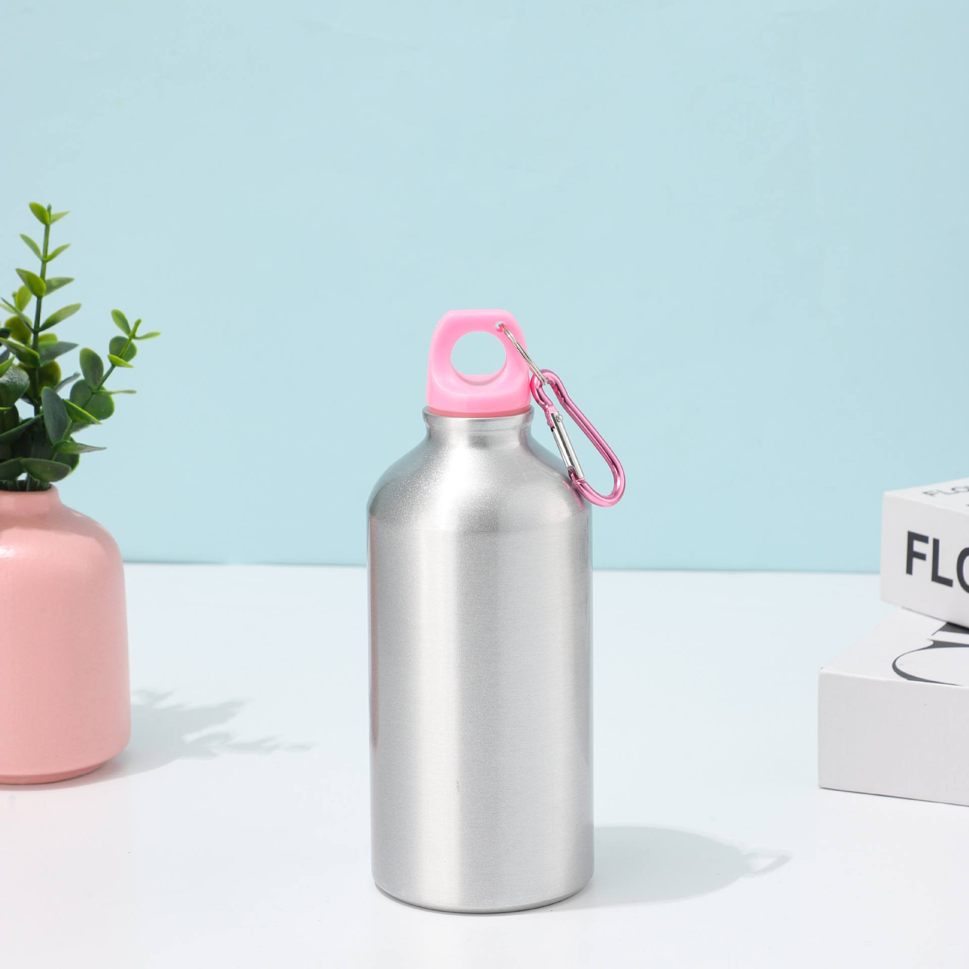 Nueva taza de aluminio de color sólido simple portátil hervidor de agua portátil con cuerda taza de aislamiento térmico de bicicleta al aire libre taza de agua deportiva image 13
